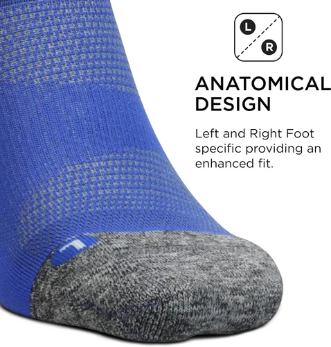 Vista 4 de Feetures Elite Light Cushion Mini Crew Sock - Calcetines deportivos con compresión dirigida - (1 par)