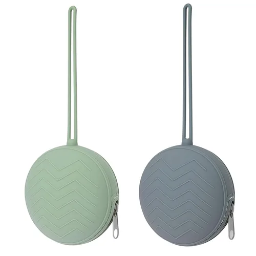 Vista 7 de Paquete de 2 fundas de silicona para chupón, sin BPA, para bebés, niños y niñas, contenedor portátil y apto para lavavajillas, para uso sobre