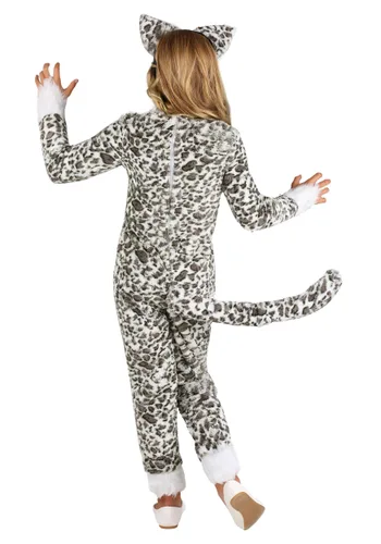 Vista 2 de Disfraz de leopardo de las nieves para niñas Multicolor