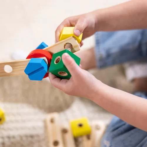 Vista 7 de Kit de construcción de madera Melissa & Doug en una caja (48 unidades)