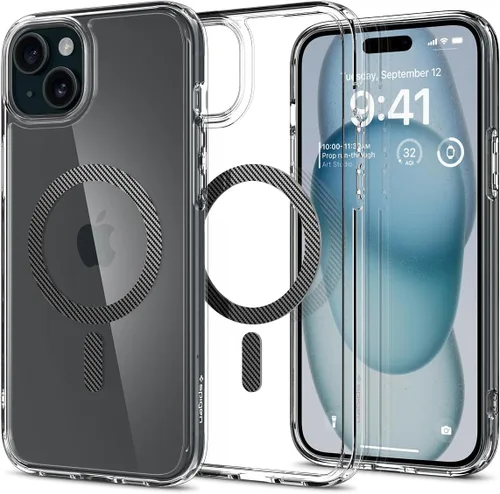 Vista 69 de Spigen Funda para iPhone 13 Mini, ultra híbrida MagFit [antiamarilleo] [compatible con Magsafe] - Transparente