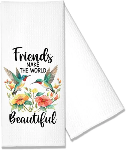 Vista 11 de Hafhue Good Friends are Like Stars - Toalla de cocina divertida, regalo para mujeres, hermanas, amigas, mamá, tías, regalo de inauguración