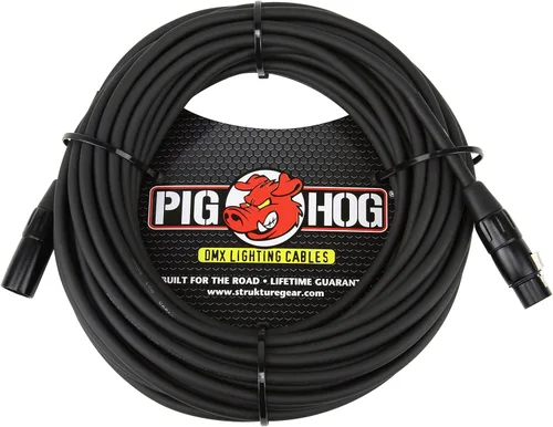 Vista 3 de Pig Hog Cable de iluminación DMX de 3 pines PHDMX3, 3 pies