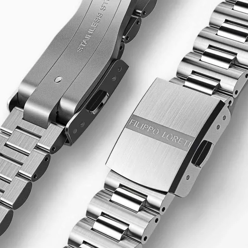 Vista 6 de FILIPPO LORETI OKEANOS - Men's Wrist Watch - 100M Water Resistant Watches 42mm Diver Dial wLuminous Hands Stainless Steel Watch Stainless Steel
