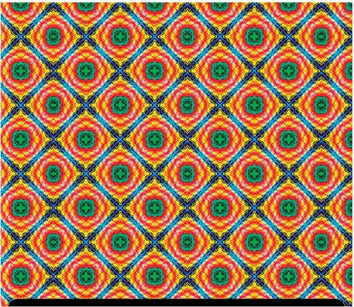 Vista 13 de HTV con estampado tribal y azteca (19.66 x 36 pulgadas), diamante africano