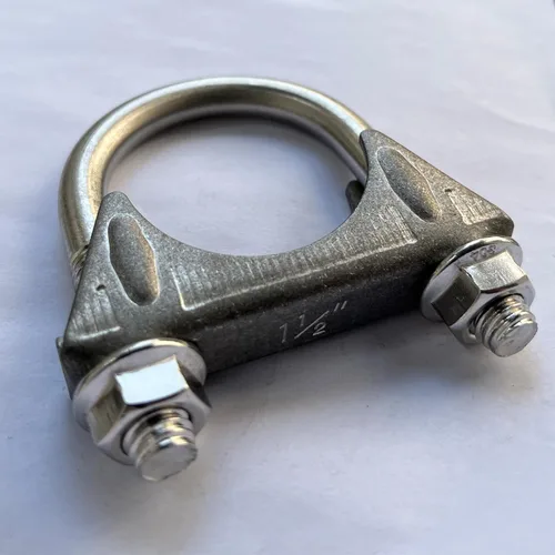 Vista 5 de Heavy Duty 1.5" 1-1/2 Inch Exhaust U Bolt Clamps Stainless Tono plata