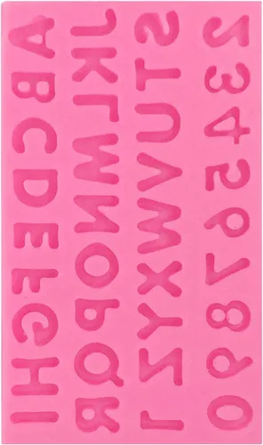 Vista 5 de Molde de silicona reutilizable de grado alimenticio con forma de letra, antiadherente, decoración de tartas de chocolate, chicle de caramelo