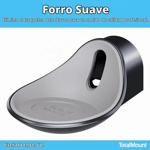 Vista 3 de TotalMount: soporte de pared premium para Echo Dot MAX, HomePod Mini y más