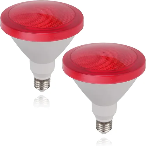 Vista 7 de Bombilla verde Par38 – 15 W (equivalente a 100 vatios) – Luces de inundación verdes E26, paquete de 2 unidades, decoración de fiestas, porche