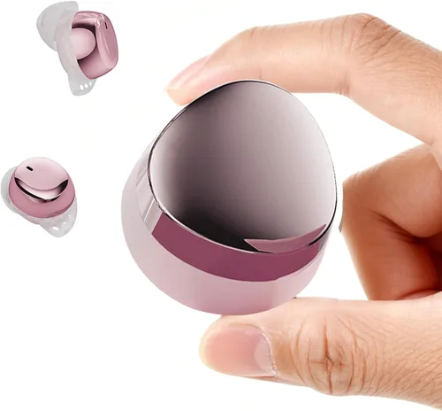 Vista 9 de Xmenha Mini auriculares invisibles para dormir de lado, auriculares inalámbricos Bluetooth para dormir, auriculares pequeños con cancelación