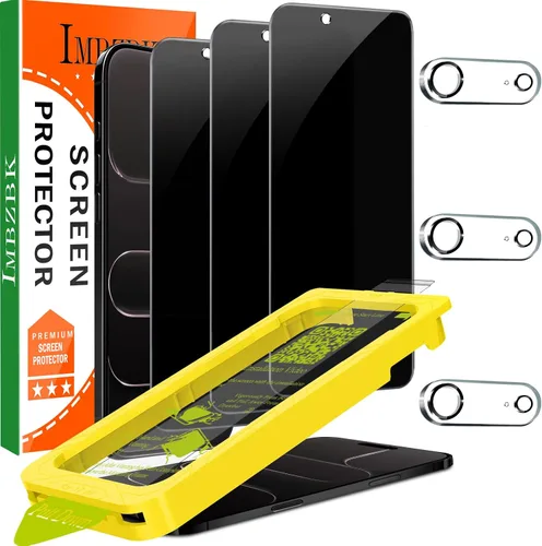 Vista 9 de IMBZBK [Eliminación automática de polvo] Paquete de 3 protectores de pantalla para Google Pixel 10 Pro [compatible con fundas de teléfono], 3