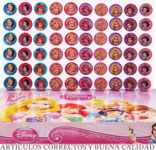 Vista 4 de Princess Disney - 10 sellos autoentintados surtidos para fiestas