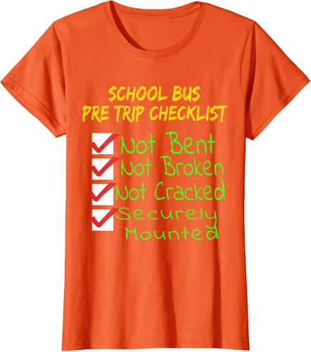 Vista 44 de Camiseta de camionero para conductor de autobús escolar CDL, Negro, S