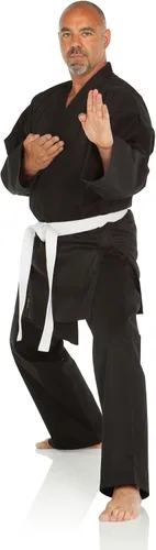 Vista 4 de Ronin Karate GI - Uniforme de karate de peso medio para artes marciales, 9.5 onzas, algodón, cinturón blanco incluido
