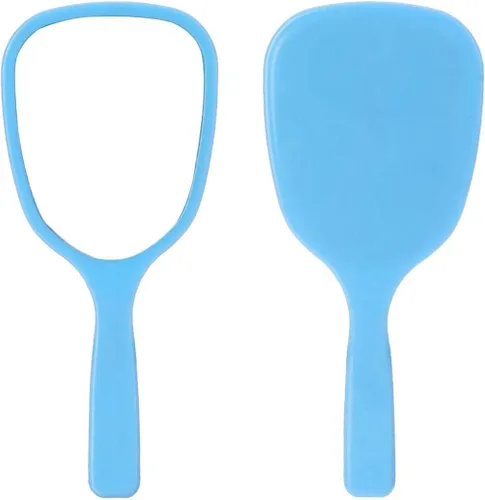 Vista 3 de Aestivate Espejo de mano de 4 piezas, espejo de mano de viaje, espejo cosmético con mango (4 piezas)
