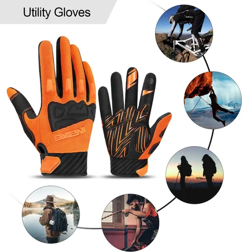 Vista 7 de INBIKE MTB BMX ATV - Guantes de ciclismo para carrera de motocross, bicicleta de montaña, DH