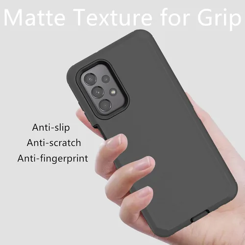 Vista 7 de Funda protectora resistente a prueba de polvo a prueba de golpes, 3 en 1 sin protector de pantalla (no para versión UW) - Negro