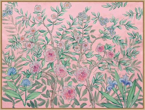 Vista 20 de Amanti Art Lienzo enmarcado para pared, 18 x 24 pulgadas, jardín francés rosa, por Julia Purinton, lienzo enmarcado para pared, obras de arte