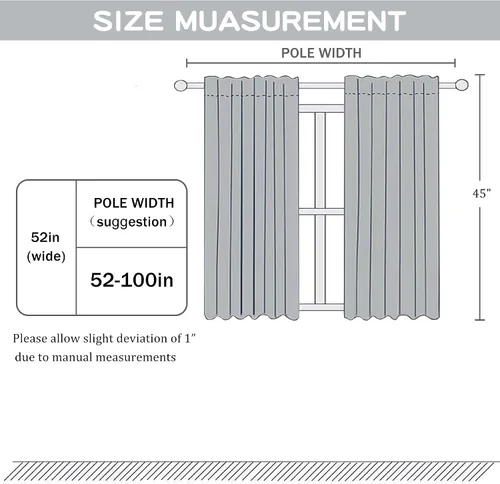 Vista 7 de DUALIFE - Cortinas transparentes de 54 pulgadas de largo, paneles de privacidad de gasa para ventanas, cortinas de lino semitransparentes