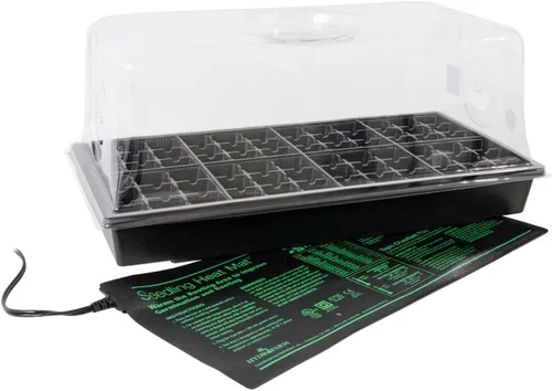 Vista 6 de Jump Start CK64050 equipo de germinación con alfombrilla térmica y bandeja, paquete de 72 celdas, domo de 2