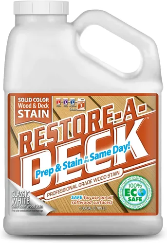 Vista 5 de Restore-A-Deck - Tinte de color sólido para cubiertas y madera exterior (1 galón, gris pardo desierto)
