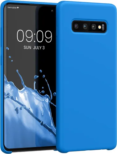 Vista 107 de kwmobile Funda compatible con Samsung Galaxy S9 - Funda de silicona TPU con acabado suave - Blue Reef