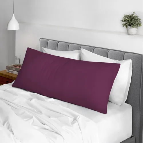 Vista 102 de Juego de 2 fundas de almohada de 100 % algodón puro, tamaño King, color plateado, lujosas fundas de almohada de algodón de fibra larga de 400 hilos