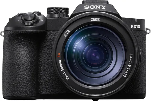 Vista 2 de Sony Cámara todo en uno RX10 V - Zoom de 25x con lente de 0.945-23.622 in Video de 10 bits 4K60 de 20.1 MP, enfoque automático AI con tarjeta