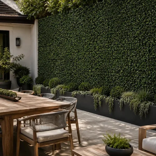 Vista 18 de 3rd Street Inn Paneles de pared de vegetación artificial para privacidad, paquete de 2