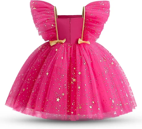 Vista 2 de NNJXD Baby Girl Princess Dress Bowknot Sequins Dresses