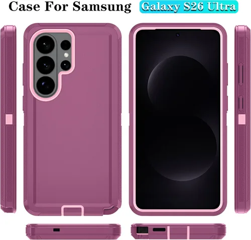 Vista 41 de ONOLA Funda compatible con Samsung Galaxy S24 Ultra con protector de pantalla HD, resistente a los golpes y a las caídas, funda de 3 capas