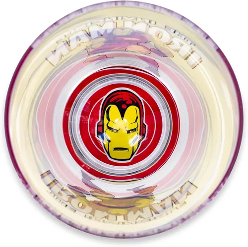 Vista 2 de Iron Man Marvel Retro - Vaso acrílico irrompible de 16 onzas