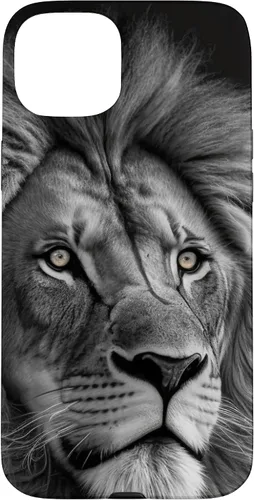Vista 9 de Funda de retrato oscuro con cara de león para iPhone 16