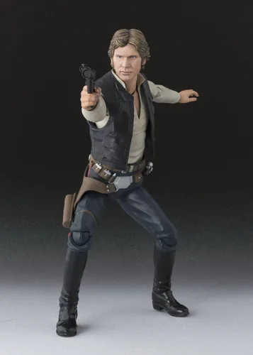 Vista 5 de De Bandai S.H. Figuarts: Han Solo de Star Wars (Una nueva esperanza), aproximadamente 6 pulgadas