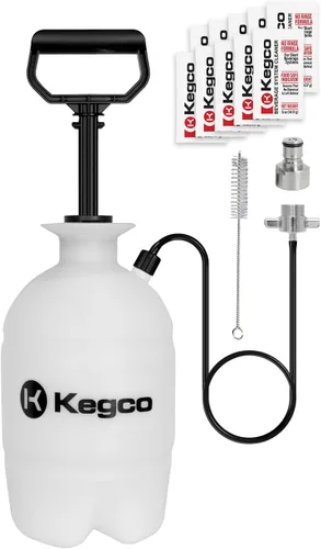 Vista 5 de Kit de conversión Kegerator de montaje en puerta definitivo con kit de limpieza sin enjuague - Sin tanque