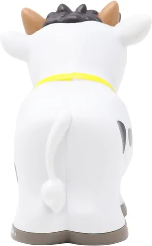 Vista 3 de Pieza de repuesto para el juego Fisher-Price Little People Farm Animal Friends - GFL21 ~ Figura de repuesto de vaca blanca