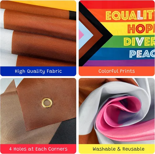 Vista 3 de KatchOn Banner del orgullo 72x44 pulgadas Letrero de orgullo para decoraciones gay, decoraciones del mes del orgullo, decoración LGBTQ