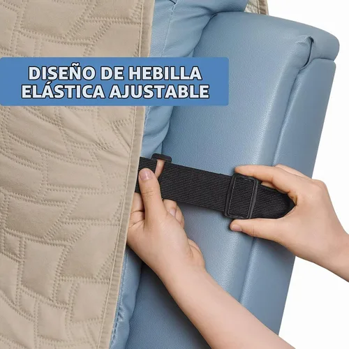 Vista 5 de CUCRAF Funda acolchada antideslizante para sofá, resistente al agua, protector de muebles para sofá de 1 cojín, apto para mascotas, funda de sofá