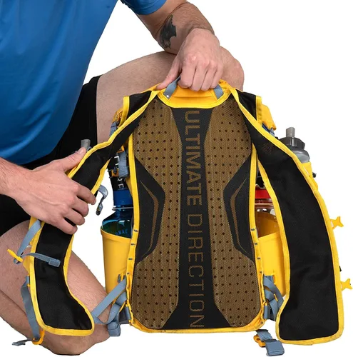 Vista 2 de Ultimate Direction Unisex Fastpack 20, Beacon, Fastpack 20 Mochila de ajuste estilo chaleco de 20 litros para correr, senderismo, mochilero