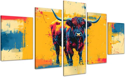 Vista 91 de 5 piezas de pintura sobre lienzo ardiente de fénix dibujado en estilo heráldico fuego fénix arte de pared vintage impresiones obras de arte arte