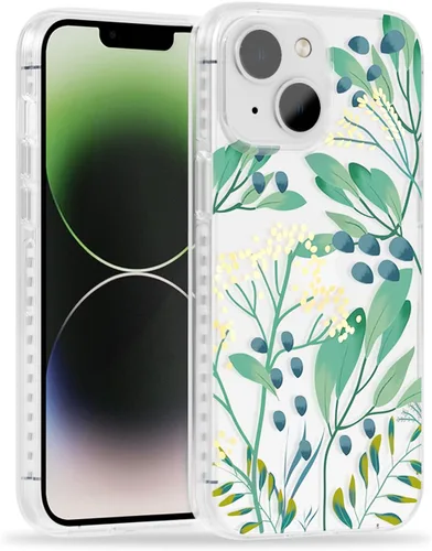 Vista 32 de SCORPIFY Funda para iPhone 14 Pro Max con diseño iridiscente de mariposa azul, bonita funda transparente para mujeres y niñas