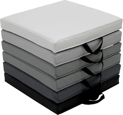 Vista 13 de SoftScape - Cojines de piso cuadrados de 15 pulgadas con asas; asientos flexibles para la educación a distancia en el hogar, guardería, preescolar