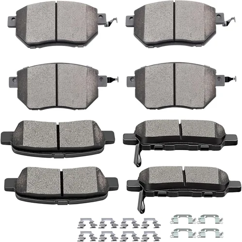 Vista 12 de SCITOO - Juego de pastillas de freno de cerámica, 8 pastillas de freno para BMW 740i 1995, 1997-2001, BMW 740i, 1995-2001 para BMW 740iL, 2000-2003