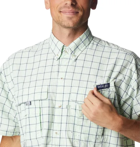 Vista 4 de Columbia PFG Super Bahama Camisa de manga corta para hombre, transpirable, con protección UV