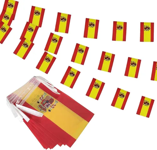 Vista 11 de Banderas de cuerda de 100 países, banderines internacionales, banderas del mundo para bares olímpicos, clubes deportivos, decoraciones escolares