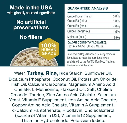 Vista 8 de JustFoodForDogs Pantry Fresh - Alimento húmedo para perros, comida completa o alimento para perros, para estómagos sensibles, remedio equilibrado