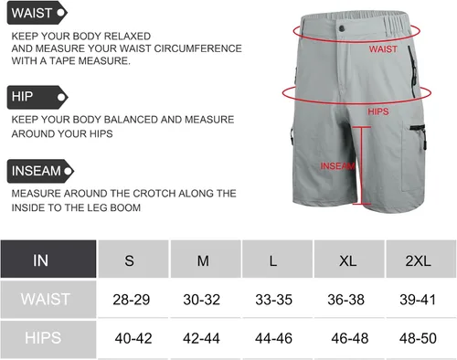 Vista 7 de Suwangi Pantalones cortos de senderismo para hombre, de secado rápido, atléticos, cortos, viajes, pesca, golf, tácticos, para hombres con múltiples