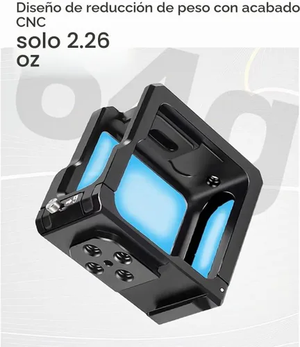 Vista 7 de Marco protector de jaula de aleación de aluminio para Gopro Hero 11 Black
