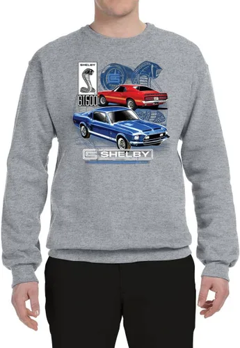 Vista 3 de Wild Bobby Shelby GT 500 Cobra Ford Motors - Regalo oficial para hombres, automóviles y camiones, sudadera unisex con cuello redondo