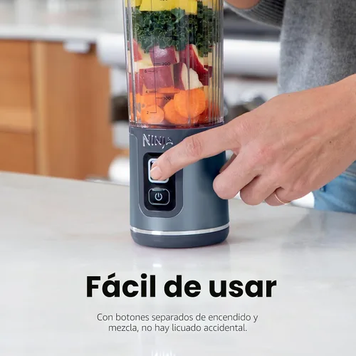 Vista 4 de Ninja Blast Portable Blender, Cordless, 18oz Vessel, Tinted Pink, BC151PK USB-C recargable, mezcla inalámbrica en cualquier lugar. BlastBlade Rosa